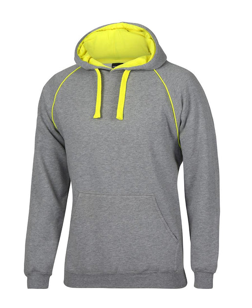 Grey and outlet lime green hoodie