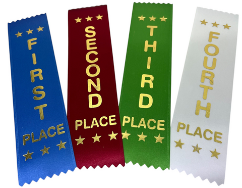 Plain Award Ribbons (pkt 50)