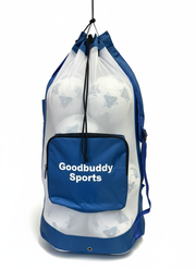 10 Ball Deluxe Mesh Backpack with Goodbuddy Sports branding