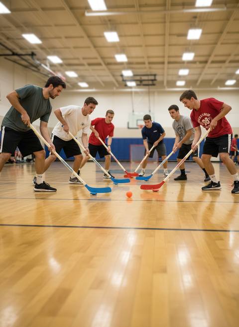 12 Player Slide-A-Hockey Set / Bag