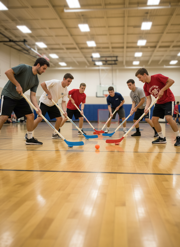 12 Player Slide-A-Hockey Set / Bag