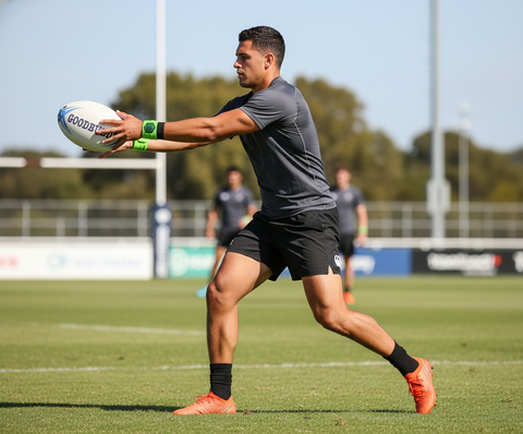 Athlete Passing with Beginner Band - Side Angle