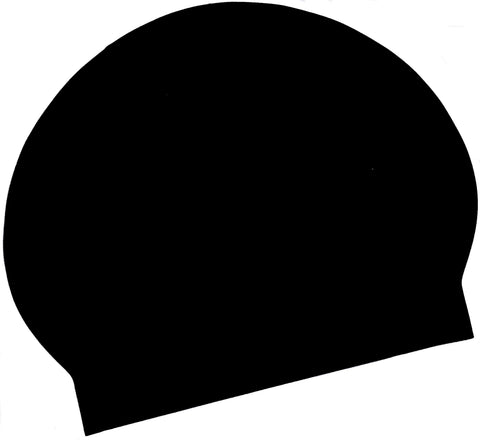 Latex Swim Cap - Black
