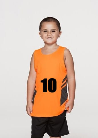 NUMBERED Tasman Singlet (Basketball) - Kids